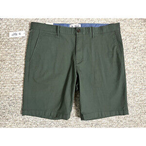 Original Penguin Men's Stretch Slim Fit Shorts In Duck Green Size 36 US